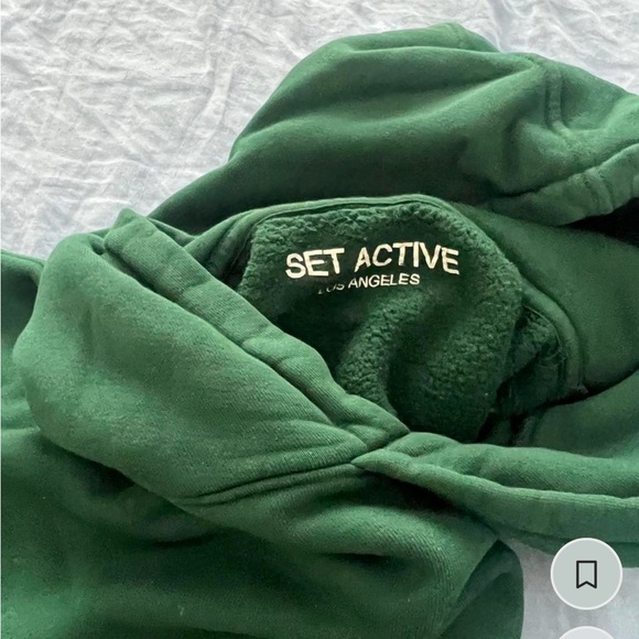Forest Green Set Active Sweat Set Pants & Hoodie M - Picture 7 of 7